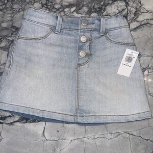 Old Navy 2T Girls Light Wash Denim Skirt NEW